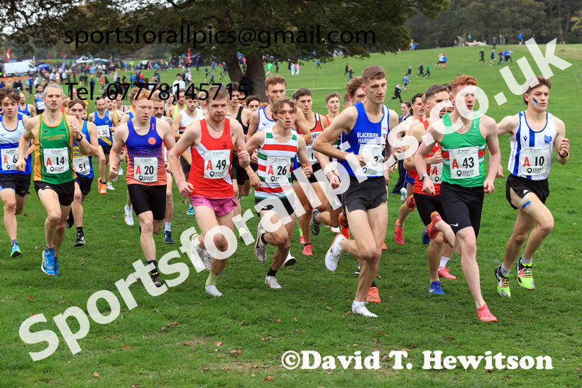 Senior Mens relay, 2025 Northern Cross Country Relays, Graves Park, Sheffield. Photo: David T. Hewitson/Sports for All Pics